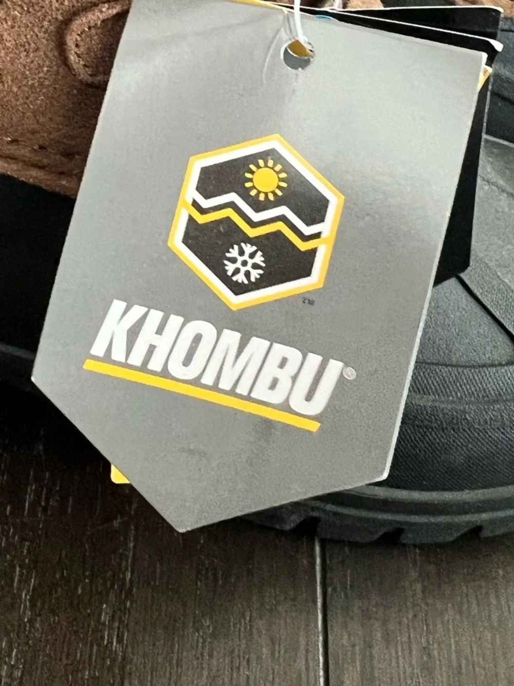 Khombu Unisex Kids Size 4 Rain Winter Brown Boots